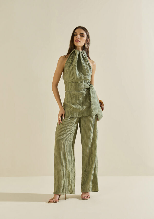 Calça Morena Rosa Pantalona Alta