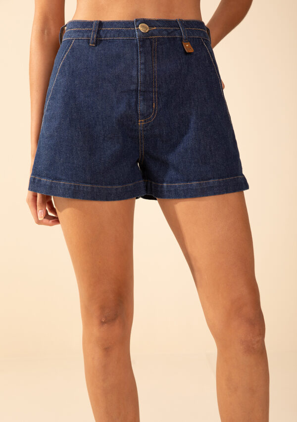 Shorts Morena Rosa Jeans Amplo