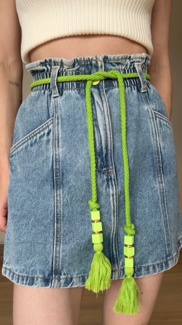 Saia Flor de Lis Jeans