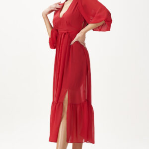 Vestido GataBakana Midi Solto Vermelho