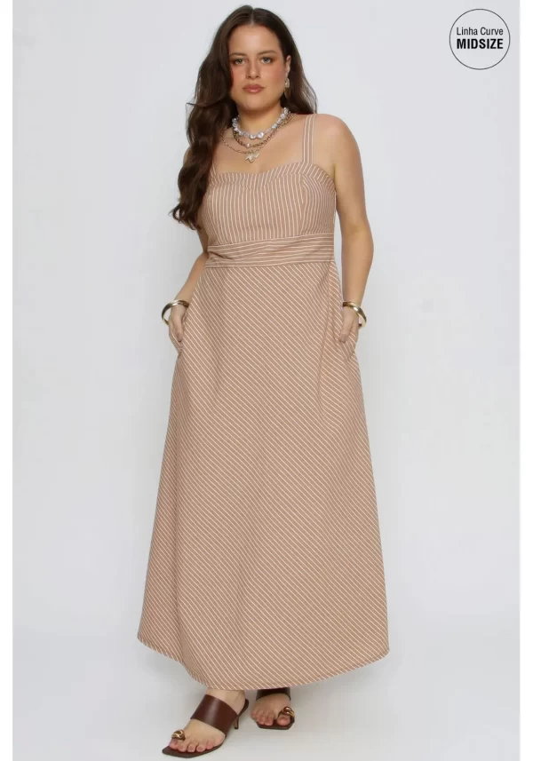 Vestido Solto Mais Gata OCRE