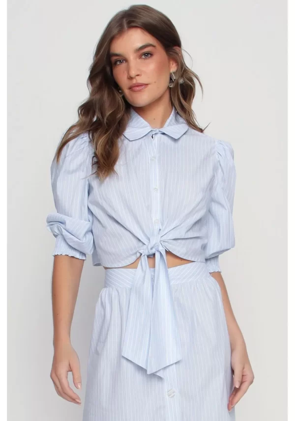 Camisa GataBakana Listrada Azul