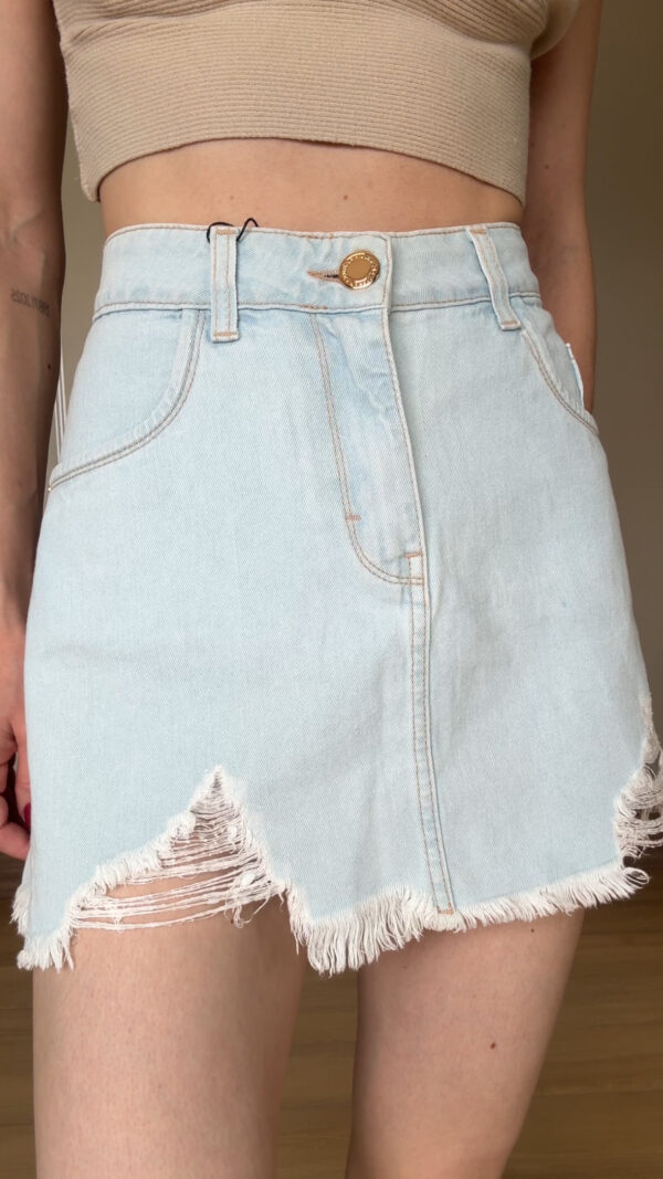 Saia Jeans Curta