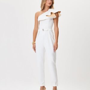 Macacão Flor de Lis Off-White